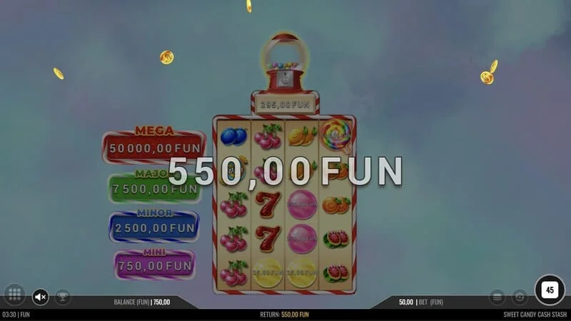 Sweet Candy Cash Stash - gioco base con vincita di linea